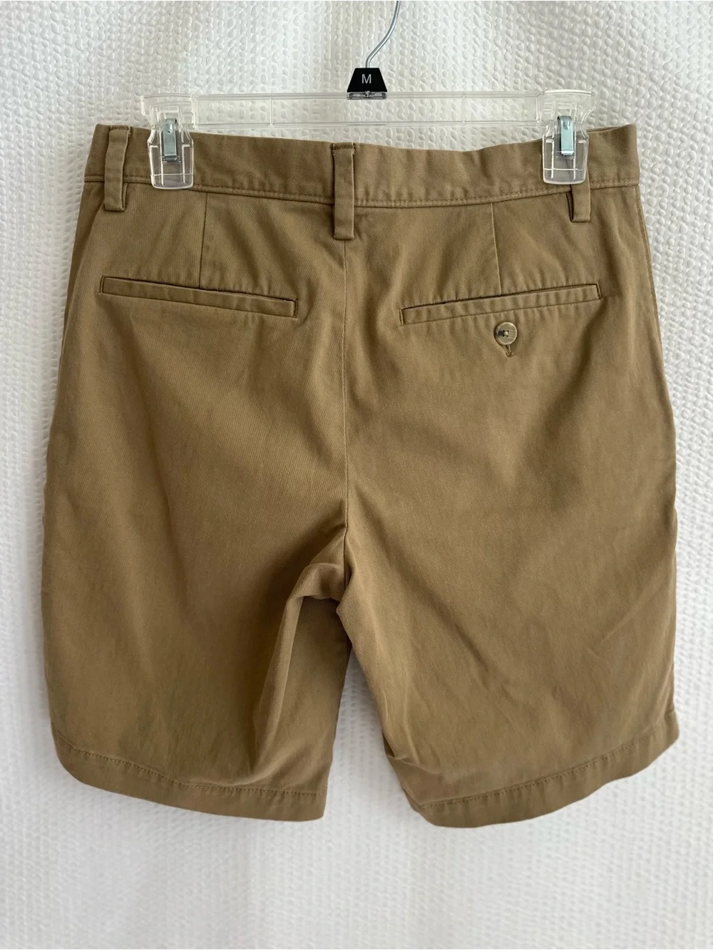 BANANA REPUBLIC Aiden Khaki Chino Shorts Size 29 Stretch Cotton 9” Inseam Men’s